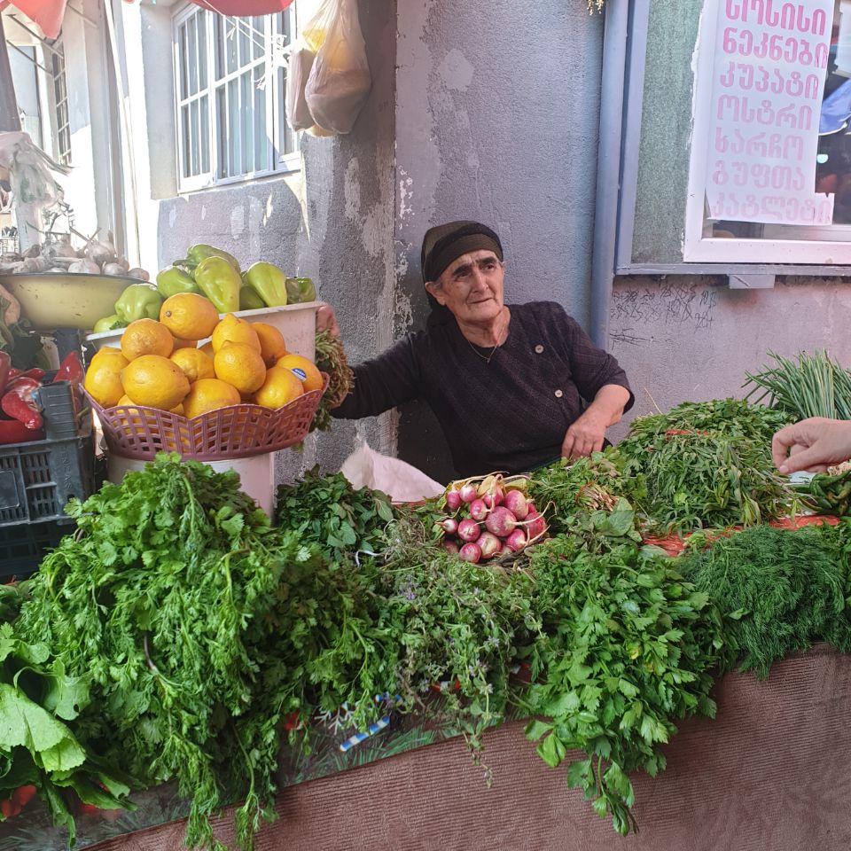 Tbilisi groenten op markt