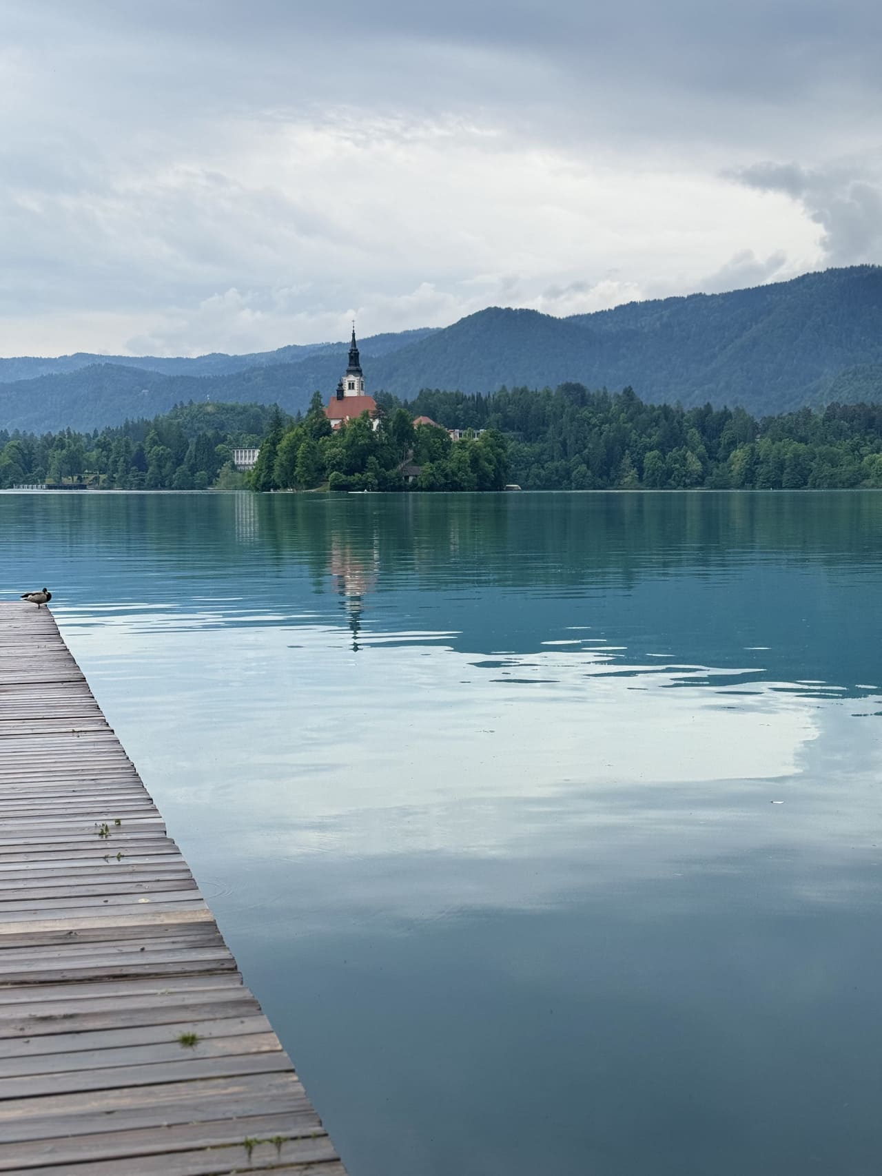 Meer van Bled - kerk en spiegeling