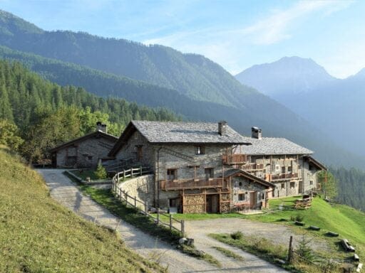 Sagna Rotonda - valle - maira - in de zon