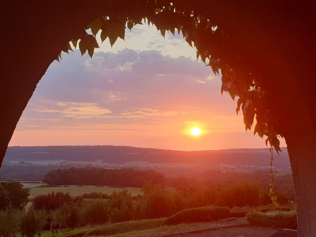 Morvan - Vezelay - zonsondergang