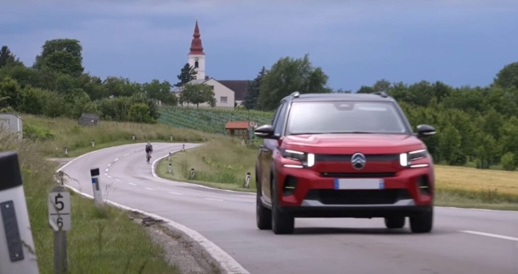 Citroen E-C3 op de weg
