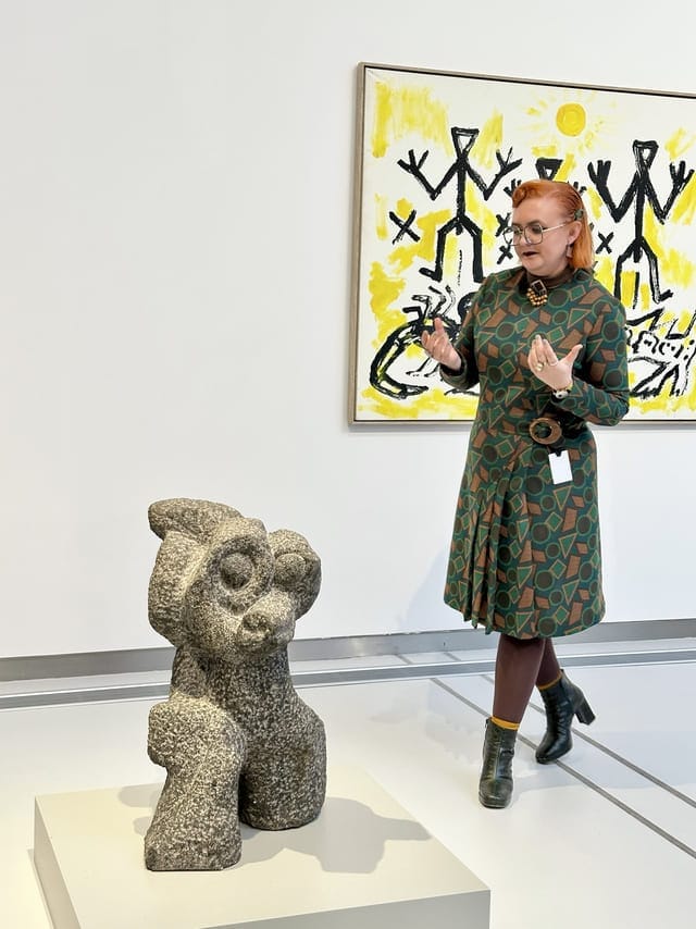 Gids in Galerie Würth in Lillestrøm.