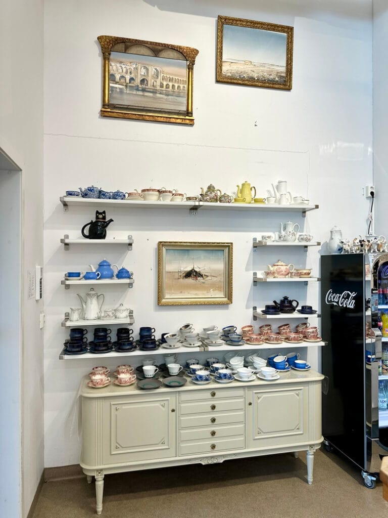 Cafe in het Lars Lerin museum in Karlstad. 