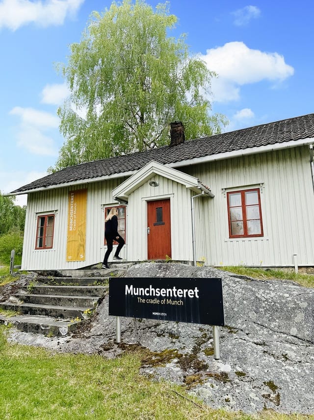 Munch centrum in Løten. Geboortedrop van de kunstenaar.