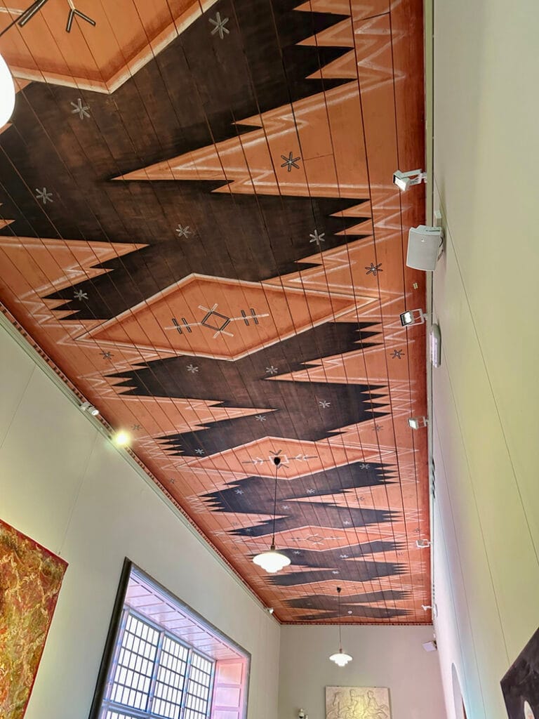 Plafond in het Värmlands Museum in Karlstad. 