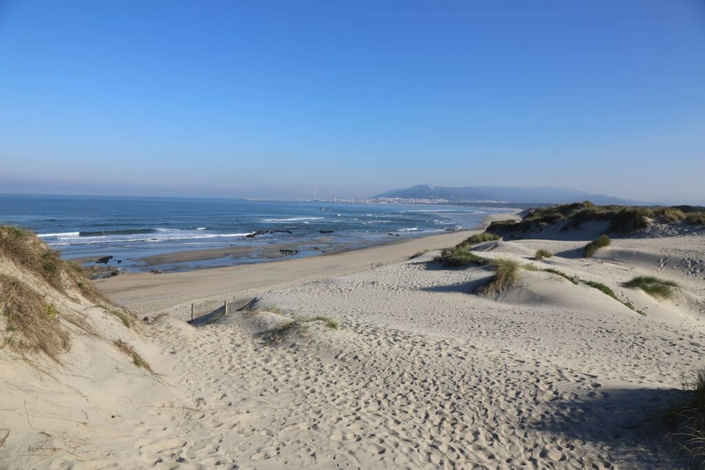 Costa Verde - brede stranden van Póvoa de Varzim