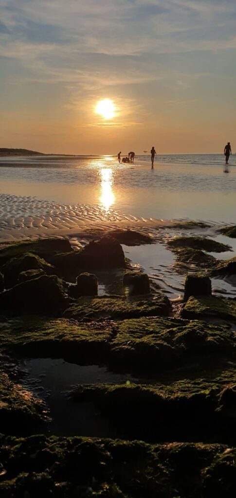 Terschelling - strand ondergaande zon