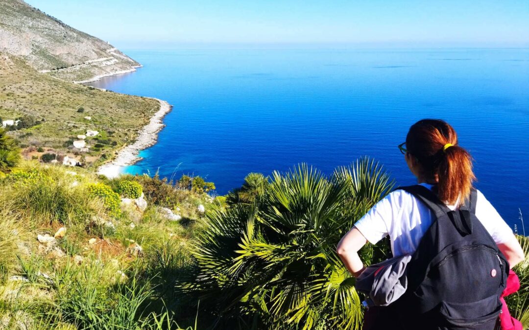 San vito lo capo - uitkijken over de kust