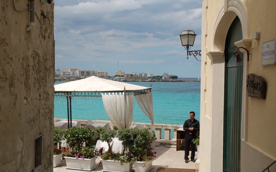 Salento per fiets - Otranto - terrasje