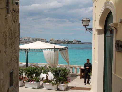 Salento per fiets - Otranto - terrasje