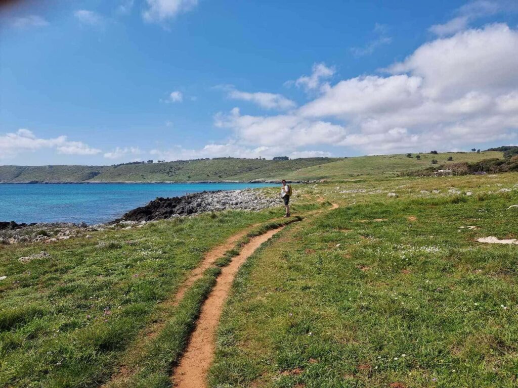 Puglia - wandelen - kust met bagagevervoer
