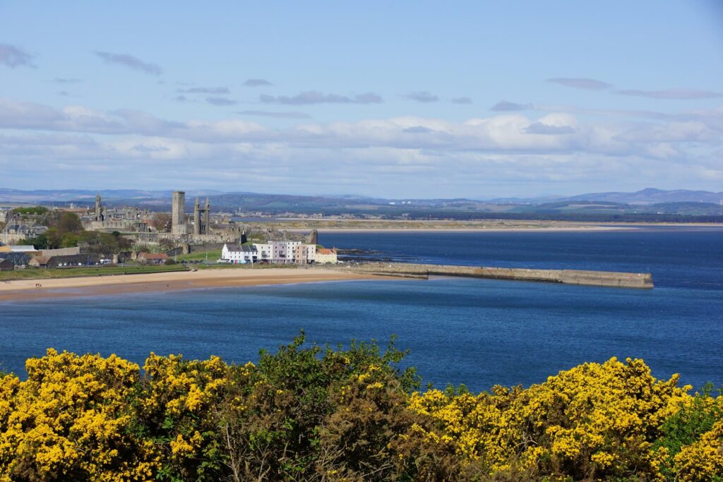 St Andrews - ruines kathedraal en kust