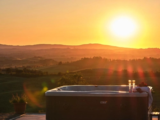 Santa Caterina - jacuzzi met champagne bij ondergaande zon