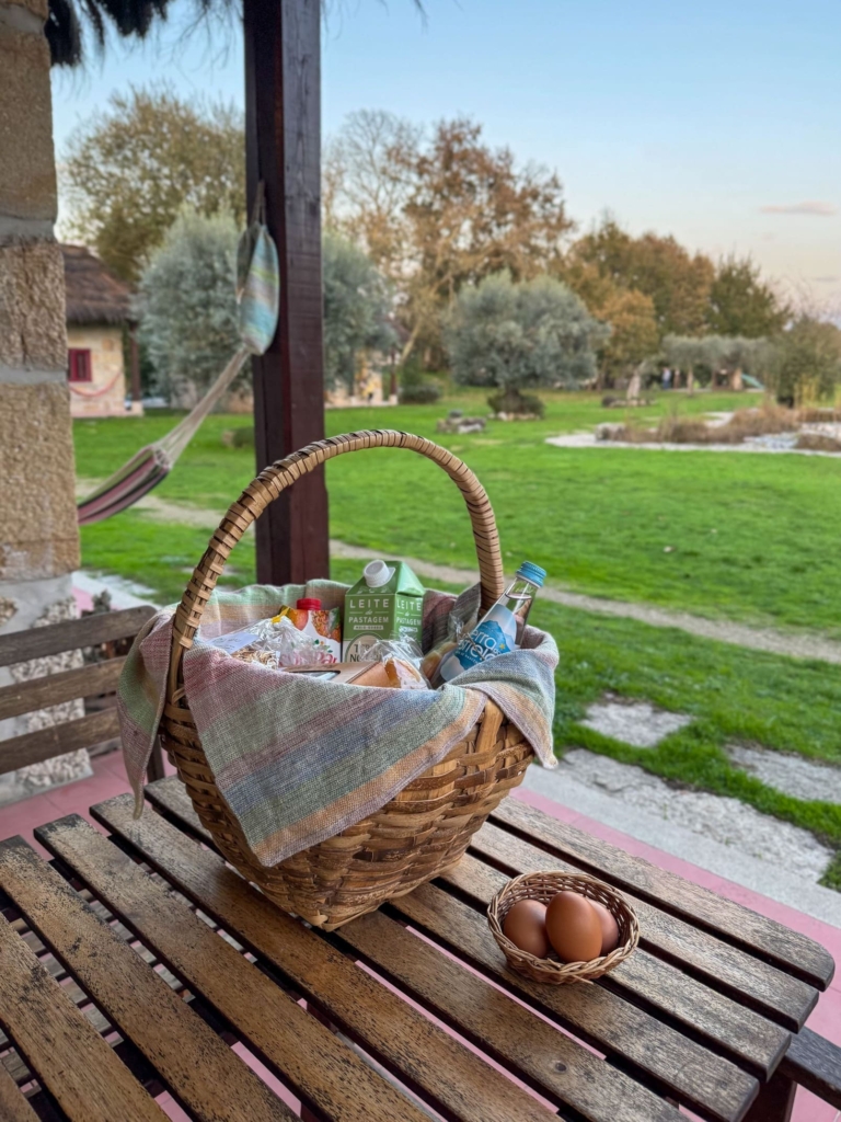 Chao do Rio - ontbijtmand op terras