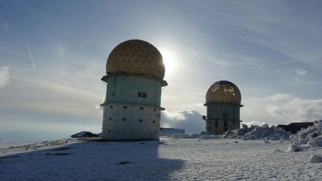 Torre - serra da estrela - in sneeuw
