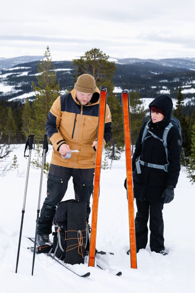 Rondreis Midden Noorwegen: 7-daagse winter rondreis 16 back country skien naar mount pika - pauze