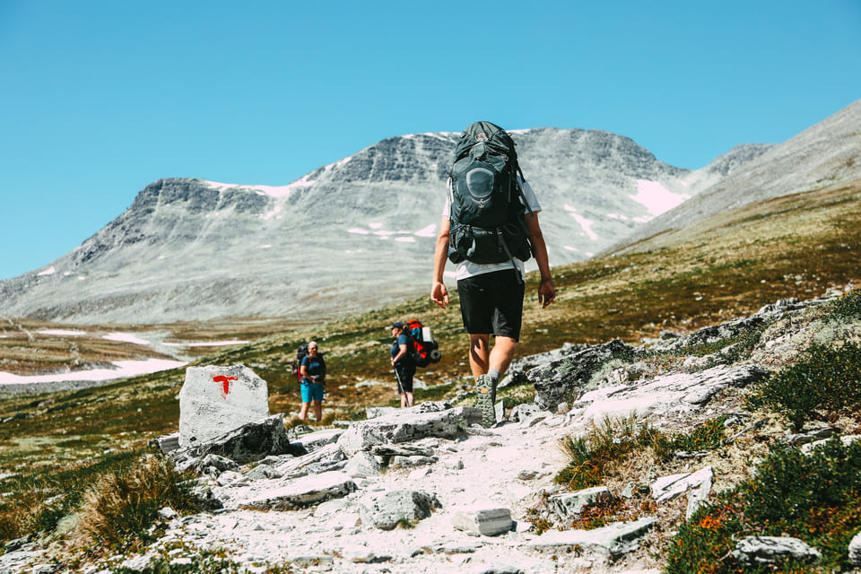 Hiking Rondane - hikers op pad