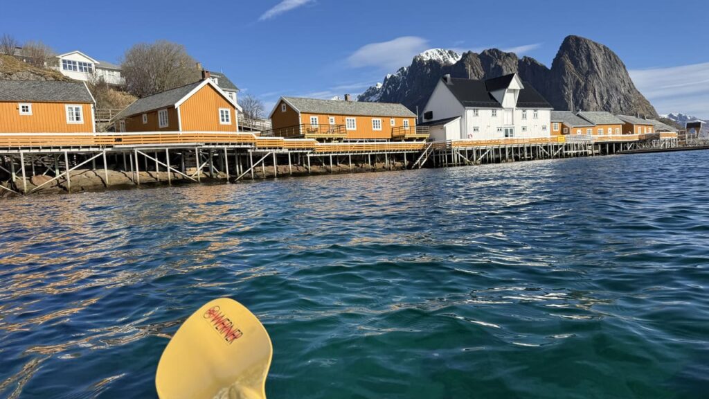 Lofoten - reine - kayakken uitzicht