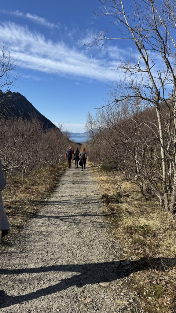 Lofoten hike met Lofoten-activ - afdaling