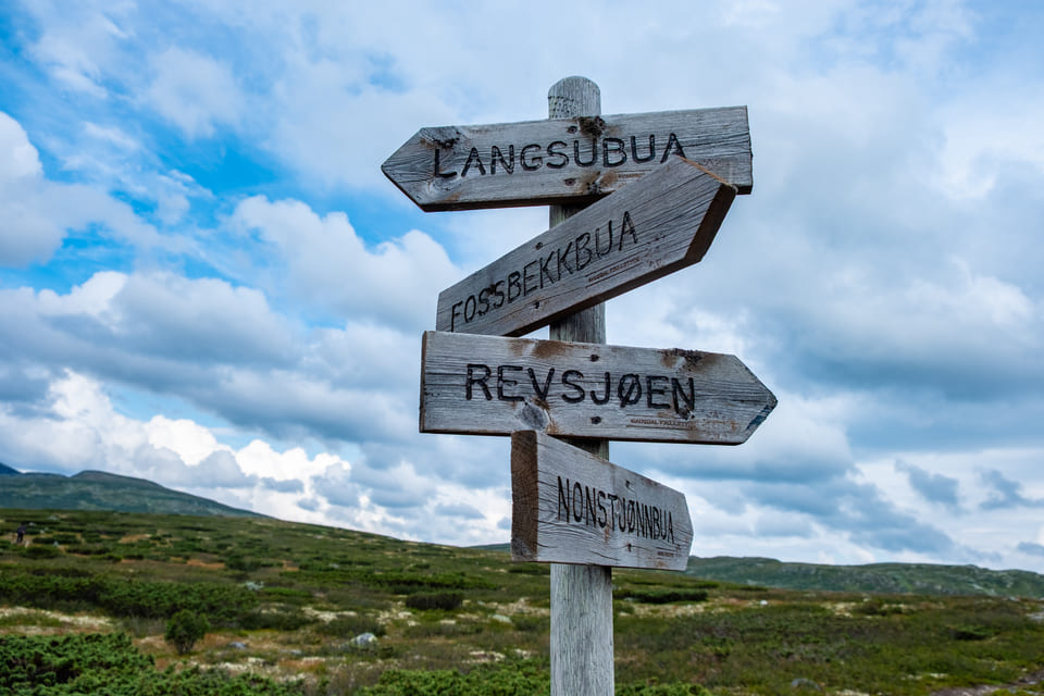 Langsua-national park - bordje met routes