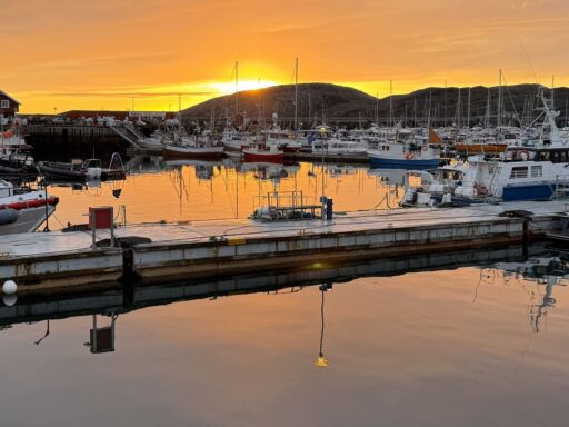 Bodø - zonsondergang haven