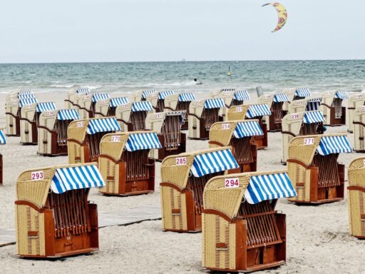 Stedentrip Lubeck en Travemunde - Strandkorbe