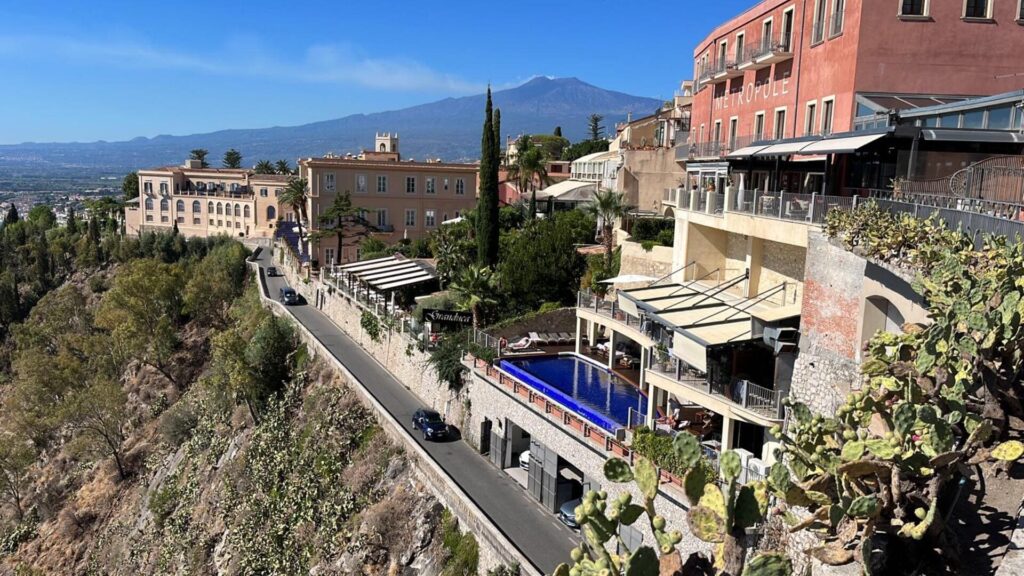 Taormina - stad en etna