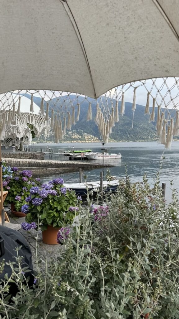 Ascona - a little terrace on Lake Maggiore