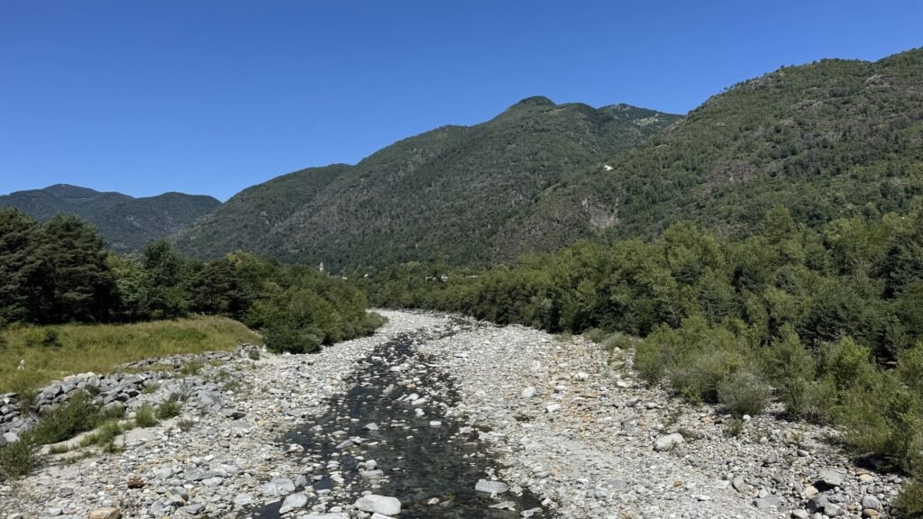 Cycling in the Maggia Valley - Ticino River