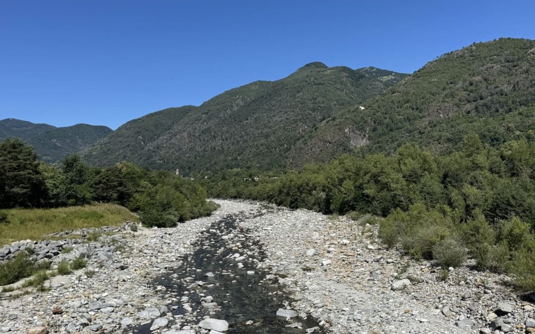 Cycling in the Maggia Valley - Ticino River