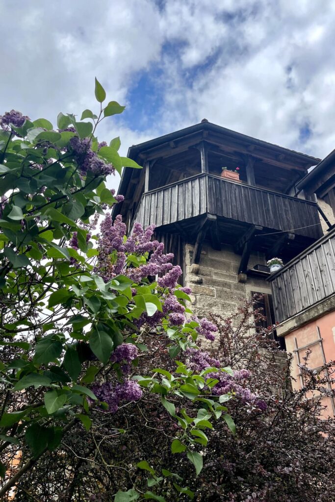 Rothenburg - houten balkon