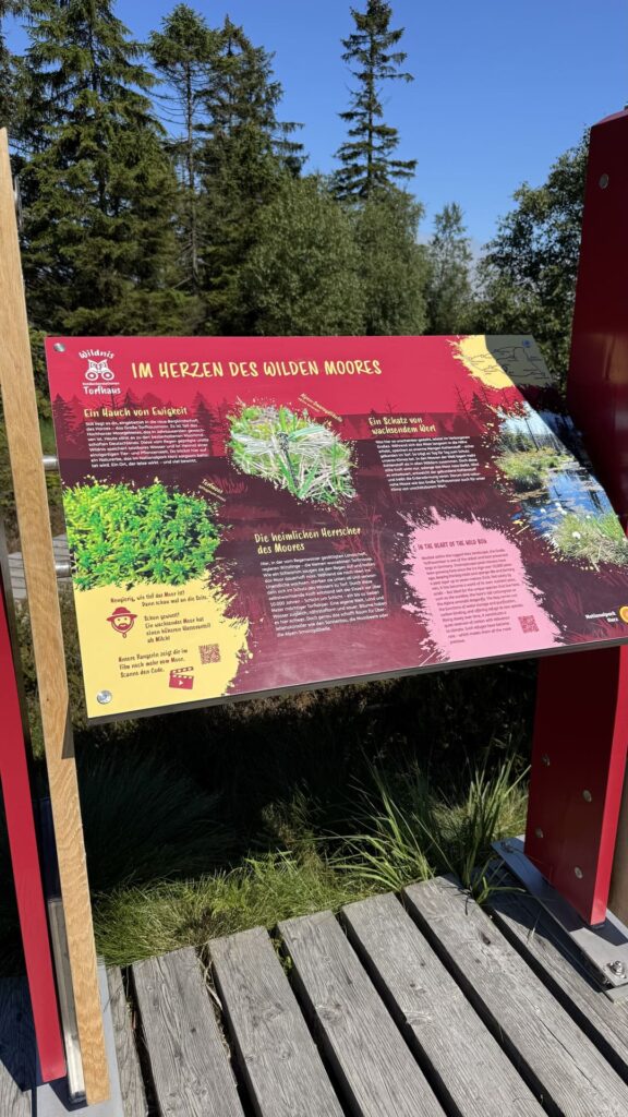 Nationaal Park Harz: de echte staat van de natuur 14 Torfhausmoor - bord met uitleg