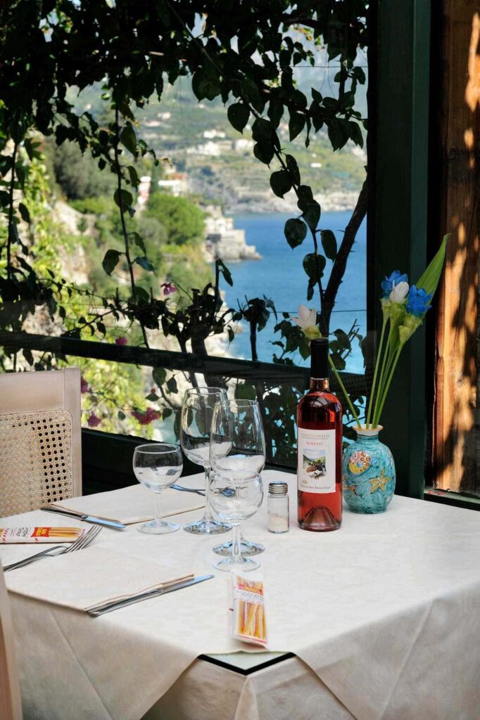 Southern Italy: Tips for a Road Trip Through 4 Regions 5 Hotel Villa San Michele - Table with Wine