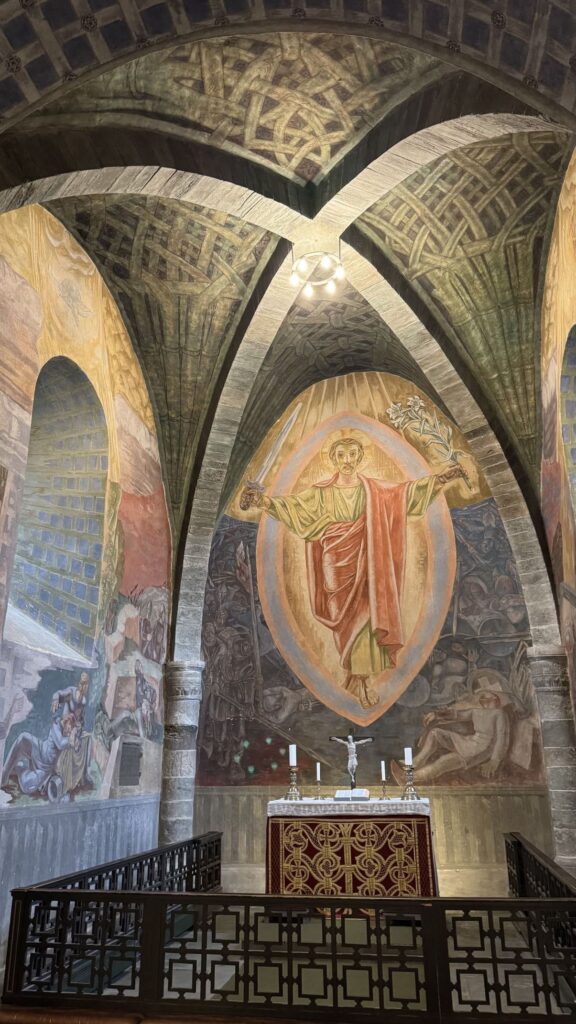 st olavsleden stiklestad - fresco's kerk