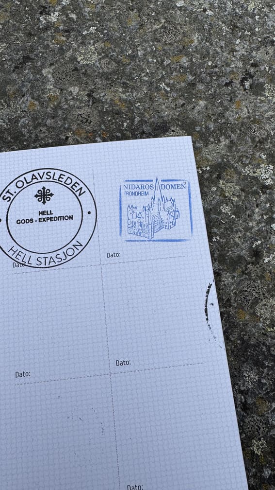 st olavsleden - trondheim laatste stempel