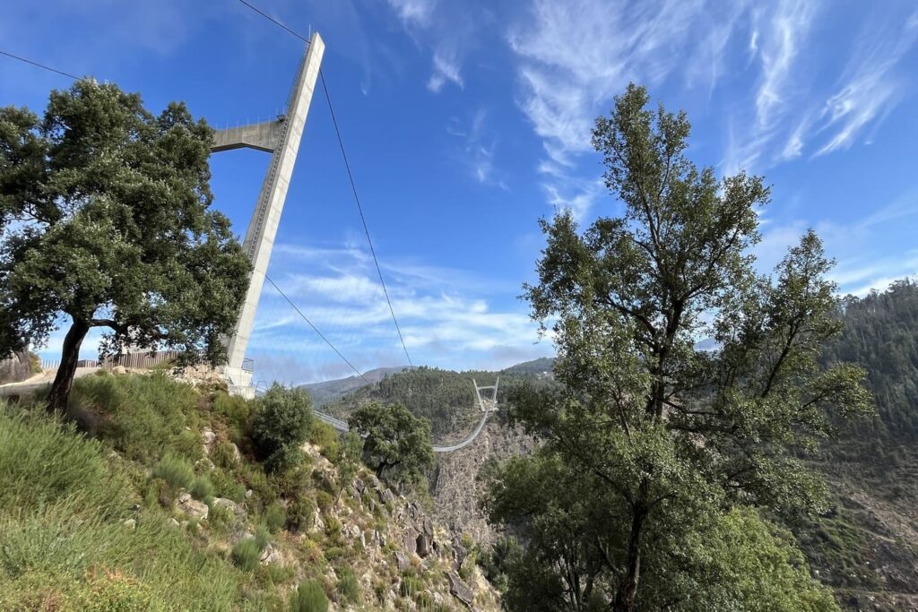 Arouca 516 hangbrug van zijkant