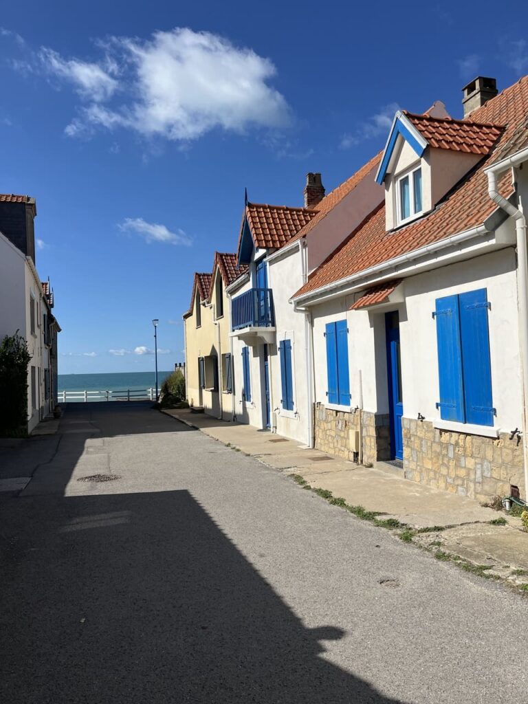 Audresselles - huizen aan kust
