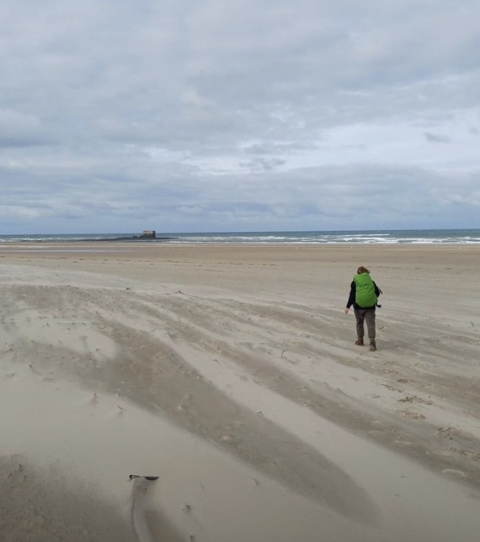 Boulogne sur mer - wandelen over strand plage equiven