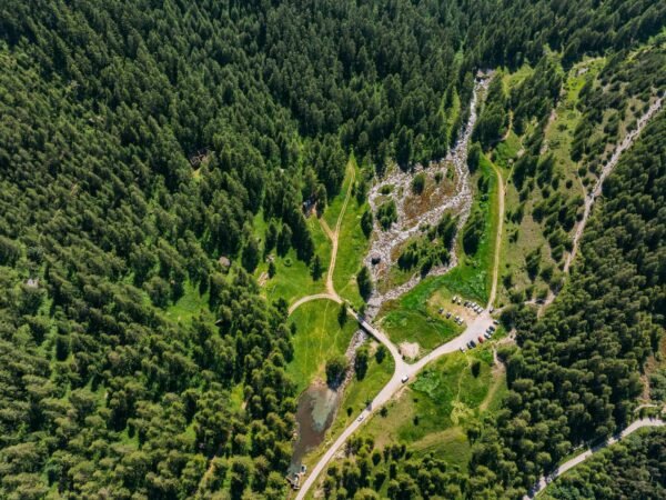 Camping Mistral_Valle Maira_dronebeeld